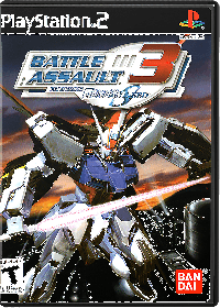 Battle Assault 3 Featuring Mobile Suit Gundam SEED Playstation 2 US box art